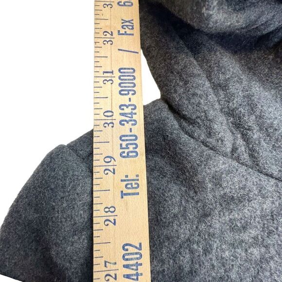 Babaton Womens Wool and Cashmere Blend Hooded Coat Jacket Gray Silver Size Small - Picture 7 of 12